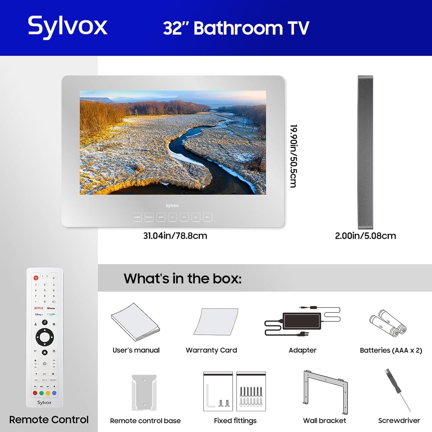 Sylvox Smart Mirror TV – Luxury Living, Reimagined 24''