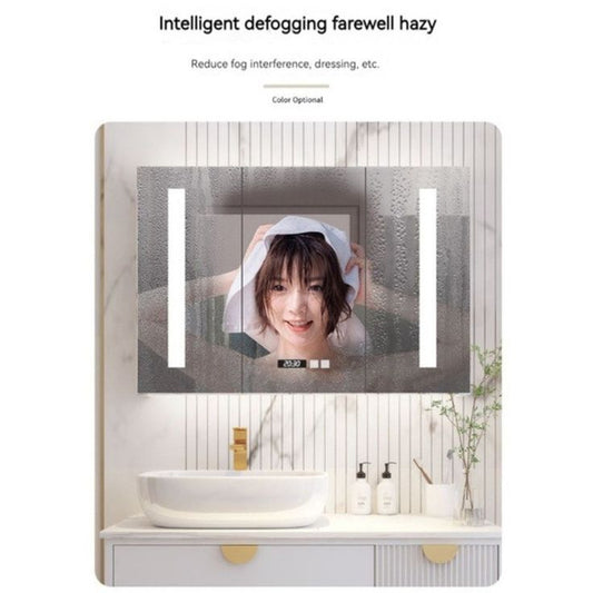 Smart LED Mirror with Defogger, Digital Clock & Bluetooth Speaker | Fully Customizable Design