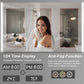 Smart LED Mirror with Defogger, Digital Clock & Bluetooth Speaker | Fully Customizable Design