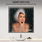 Smart LED Mirror with Defogger, Digital Clock & Bluetooth Speaker | Fully Customizable Design