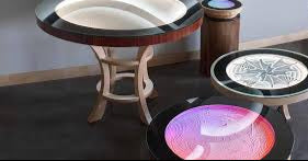 Kinetic Art Coffee Table | Interactive Sand Patterns | Modern Design  Bluetooth, iOS, Android 21''18'' (Copy)