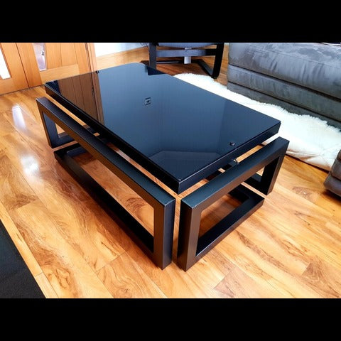 Infinity Mirror Art Table | LED Light Illusion Coffee Table with Personalized Design powered by Battery Under 6 Sq.ft